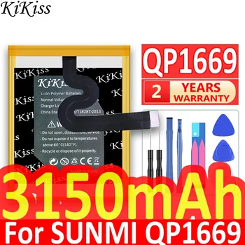 Мощный Аккумулятор KiKiss QP1659 QP1669 ZAP1522 W5910 Для VK VEKEN W5910 SUNMI M1 SUNMI V2PRO V2 Pro V2 Pro
