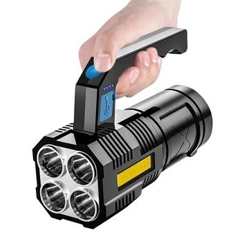 1 Комплект светодиодный фонарик COB Кемпинг Фонарь открытый портативный USB Перезаряжаемый Сильный свет Дальнобойный Водонепроницаемый Пеший туризм Кемпинг