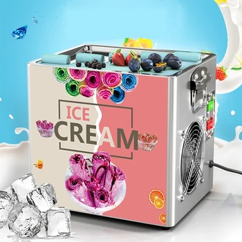 110 В / 220 В Коммерческая Маленькая Машина для рулета мороженого, Электрическая Машина для приготовления мороженого, Йогурт, Мороженое, Фрукты