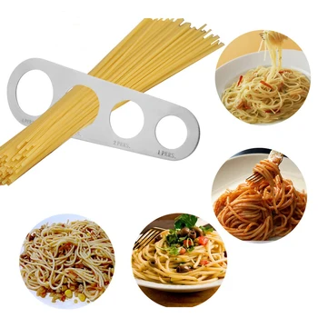 1шт Кухонные Принадлежности для измерения макаронных изделий и лапши из нержавеющей стали, Инструменты для измерения Спагетти с 4 отверстиями