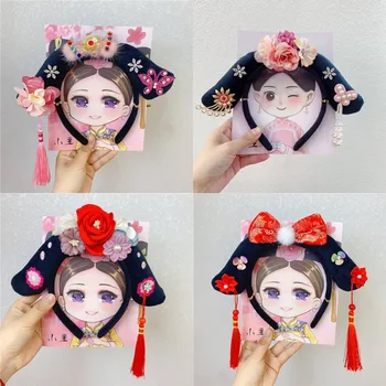 2022 г. повязка для волос из ткани Gege Модная повязка на голову в китайском стиле, повязка на голову принцессы для вечеринки