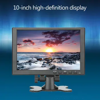 2023 Новый 10-Дюймовый Портативный Монитор, совместимый с HDMI, 1024*600P HD IPS Дисплей, Компьютерные Светодиодные Мониторы С Кожаным Чехлом, Быстрая Доставка