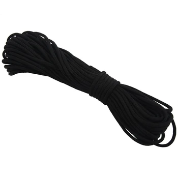 2X веревочный шнур диаметром 5 мм, черный шнур для палатки