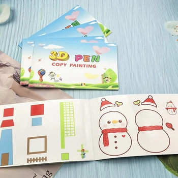 3D Детская книга для рисования Альбом для копирования маленьких учеников Инструмент для раннего обучения детей Детская книга для рисования