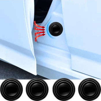 4 шт./лот Звукоизоляционная прокладка багажника автомобиля Универсальная амортизирующая прокладка двери автомобиля для VW Противоударная Утолщающая подушка Наклейки