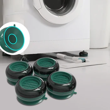 4шт вибрационных накладок для стиральной машины Универсальные опорные ножки для стиральной машины Стабилизатор Опорных ножек для стиральной машины