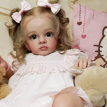60-Сантиметровая кукла-Реборн Тутти для малышей с Genesis Paint Высококачественная 3D-кожа, многослойная покраска видимых вен Прямая доставка