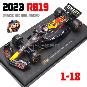 Bburago 1:18 2023 F1 Red Bull Racing RB19 1 # Ферстаппен 11 # Перес гоночная модель имитационная модель легкосплавного автомобиля коллекция игрушек