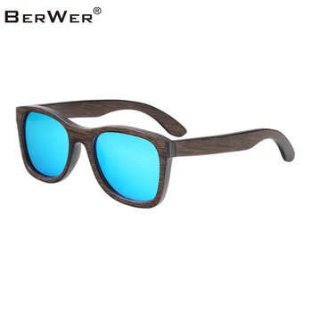 BerWer 2023 Модные Поляризованные Женские солнцезащитные очки Мужские Бамбуковые Деревянные Солнцезащитные очки Oculos De Sol Feminino