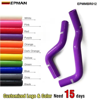 EPMAN Racing Силиконовый Турбо Интеркулер Комплект Шлангов Радиатора Для MIT LANCER VIRAGE 1.8 4G93 00-07 (2шт) EPMMBR012