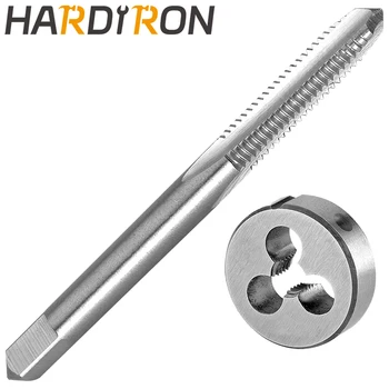 Hardiron, М2.5 X 0,45, набор метчиков и штампов для левой руки, М2.5 x 0,45, метчик с машинной резьбой и круглая матрица