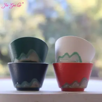 JIA GUI LUO-Керамические чайные чашки в японском стиле, I145, 45 мл