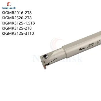 KIGMR2016-2T8 KIGMR2520-2T8 Держатель инструмента для обработки канавок KIGMR3125-1.5T8 KIGMR3125-2T8 3125-3T10 Инструмент для прорезания внутренних отверстий Токарный инструмент с ЧПУ