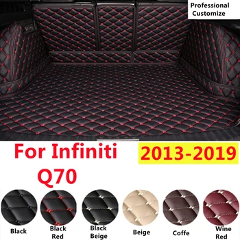 SJ Полный комплект, изготовленный на заказ для Infiniti Q70 2013-2019 XPE Кожаный водонепроницаемый коврик для багажника автомобиля, накладка для багажного отделения, накладка для багажника, накладка для багажника