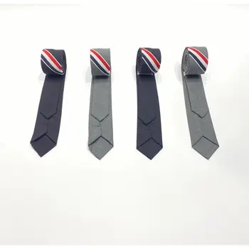 TB новый продукт, официальный школьный английский стиль, TB классический трехцветный тканый ленточный галстук в полоску, шерстяной повседневный костюм для мужчин и женщин