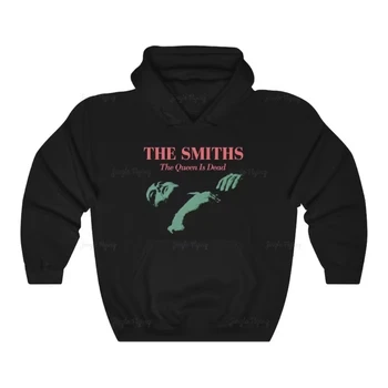 The Smiths The Queen Is Dead Винтажный топ с капюшоном и длинными рукавами, Мужская и женская футболка на заказ оверсайз Оверсайз