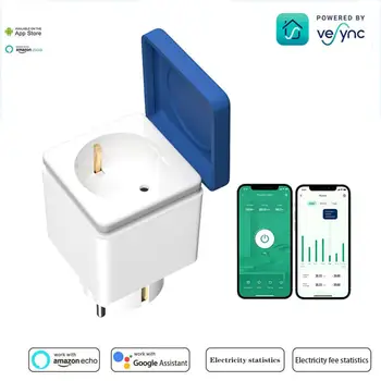 Vesync WiFi Smart Plug EU Розетка 16A Монитор энергопотребления Водонепроницаемый Совместимый Alexa Google Home Автоматизация Smartlife