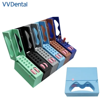 VVDental 10 Отверстий Держатель Зубного Бура Автоклавируемые Файлы Для Эндопротезирования Корневых Каналов Подставка Для Бура Пластиковый Футляр Для Дезинфекции Стоматологии Sterilizati