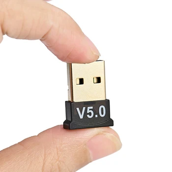 Адаптер беспроводного аудиоприемника, совместимый с Bluetooth, 5.0 Мини-USB-ключ для воспроизведения в формате HD, портативный, стабильный для ПК-компьютера