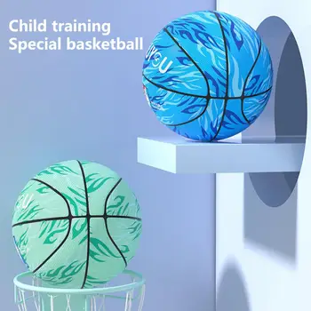Баскетбольная Игрушка 1 Комплект Практичная Устойчивая К Проколам Долговечная Детская Баскетбольная Игрушка с Надувным Насосом для Детей