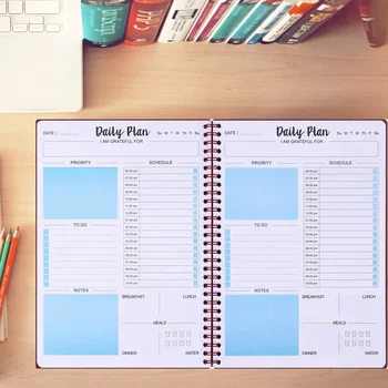 Блокнот для совещаний формата А5 для повышения организации встреч и производительности для работы, канцелярские принадлежности Easy Coil NoteBook
