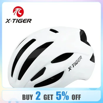 Велосипедный шлем X-TIGER, Цельнолитый велосипедный шлем, Сверхлегкий Мужской Женский дорожный горный велосипедный шлем, велосипедный шлем с магнитной пряжкой