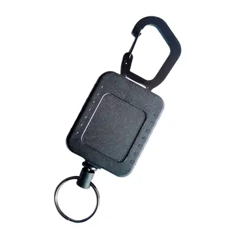 Выдвижная цепочка для ключей, держатель для бейджа, зажим для катушки со стальной проволокой, именные карточки
