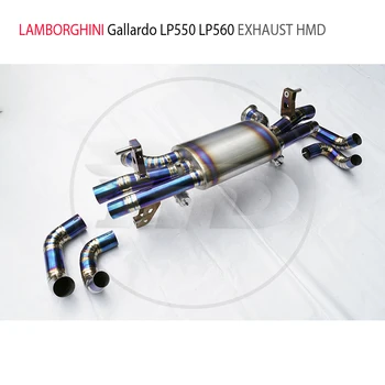 Выхлопная Система Из Титанового Сплава HMD Для Lamborghini Gallardo LP550 LP560 Автомобильные Аксессуары Коллекторный Глушитель Для Автомобилей