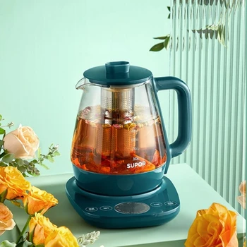 Горшок Здоровья Бытовой Полностью Автоматический Стеклянный Электрический Чайник для чая с утолщением Многофункциональный Чайник для кипячения воды 220 В