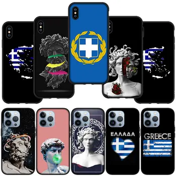 Греческая Республика Греческий Флаг Греции Чехол для Телефона Чехол для iPhone 15 14 13 12 Mini 11 Pro XS Max X XR 7 8 Plus + 15 + Корпус