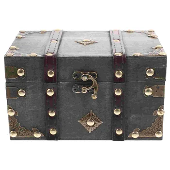 Деревянный органайзер для ювелирных изделий, футляр для украшений в стиле Ретро, Серьги, колье, Коробка для хранения, Подарочная коробка, Коробки