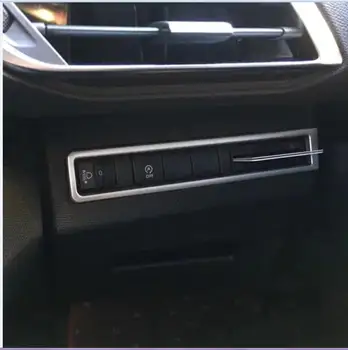 Для Peugeot 3008 GT 2017 2018 ABS Матовая фара Кнопка регулировки переднего света лампы Переключатель приборов Панель Крышка Отделка ободок