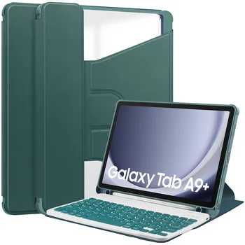 Для Samsung Galaxy Tab A9 Plus Case 2023 Чехол Для планшета С Откидной Подставкой Чехол-клавиатура для Galaxy Tab A9 Plus С Прорезью Для ручки