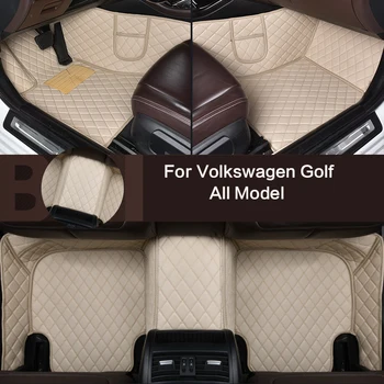Для Volkswagen Golf Всех Моделей Golf 6 Golf 7 8 Golf 5 GTI Golf R Изготовленный На Заказ Автомобильный Коврик Для Пола Автомобильные Ковры Rug Автомобильные Аксессуары Для Укладки