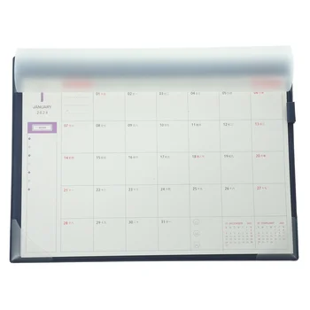 Домашний настенный Календарь, коврик для мыши, Подвесной ежемесячник с прозрачной печатью, Тонкая бумага, Ежедневные канцелярские принадлежности