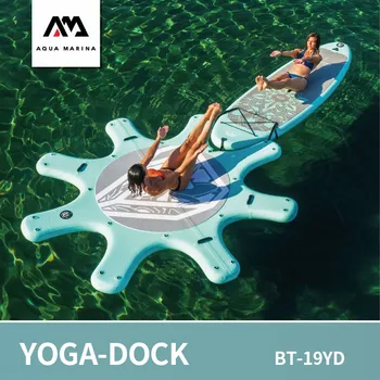 Доска для занятий йогой AQUA MARINA-Док для Sup, доска для серфинга DHYANA Yoga, доска для гребли, платформа для занятий водной йогой, спортивная доска 290 см