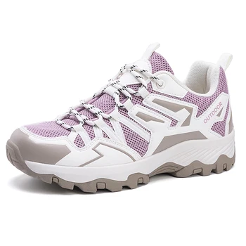 Женская летняя уличная обувь для бега по пересеченной местности, Нескользящая обувь для девочек, спортивные кроссовки для альпинизма, походная обувь