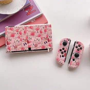 Защитный Чехол Nintendo Switch Oled/ns Kawaii Kirby Sanrio Cinnamoroll Анимационные Периферийные Устройства Удобная Мягкая Оболочка Подарок Девушке
