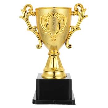 Золотой кубок-трофей, награда победителю для детей, соревнования спортивных болельщиков, призы победителям, благодарственные подарки
