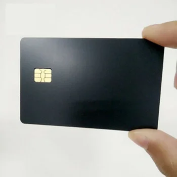 Изготовленная на заказ 0,8 мм простая пустая металлическая кредитная карта из нержавеющей стали, Банковская карта ATM с прорезью для чипа для дальнейшей настройки