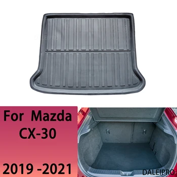 Индивидуальный Коврик Для Заднего Багажника Mazda CX-30 CX30 2019 2020 2021 Грузовой Лайнер Поддон Для Пола Багажника 3D EVA Kick Protector Автомобильные Аксессуары