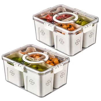 Коробка для консервирования Замороженных продуктов Коробка для хранения в Холодильнике Контейнер Для хранения В Холодильнике С Крышкой Холодильник Более Хрустящий Штабелируемый