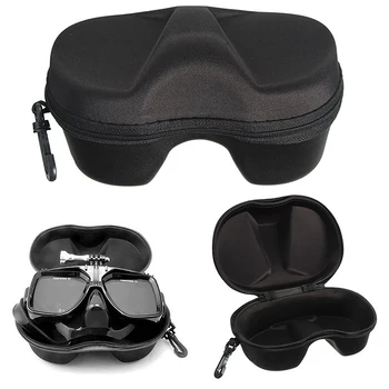 Коробка для хранения очков для дайвинга, набор для подводного плавания с маской и трубкой, многофункциональный чехол для лица, чехол на молнии для подводного плавания