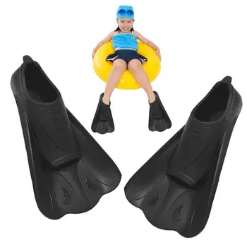 Короткие ласты для дайвинга Силиконовые Короткие Тренировочные ласты для дайвинга Из мягкого силиконового материала Снаряжение для подводного плавания для детей взрослых мужчин и женщин
