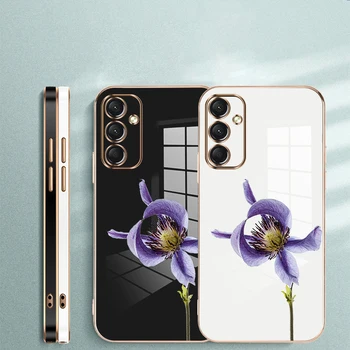 Корпус телефона с рисунком орхидеи для Samsung Galaxy A24 4G Задняя крышка