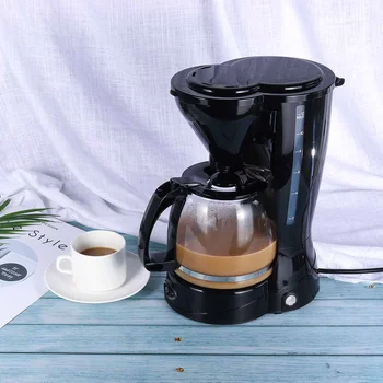 Кофемашина на 12 чашек, Мини-автоматическая кофеварка для домашнего офиса, Многофункциональная бытовая техника для приготовления чая и кофе
