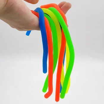 Красочные сенсорные игрушки на эластичной веревочке для родителей и детей - средство от стресса и тревоги в классе, дома или офисе