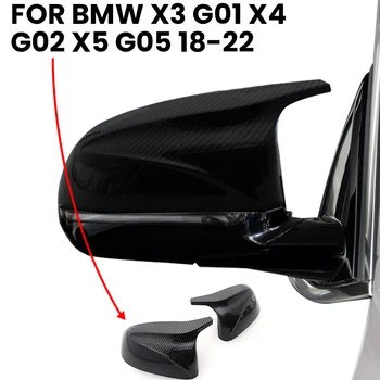 Крышка Зеркала Заднего Вида M look из Углеродного Волокна для BMW X3 G01 X4 G02 X5 G05 Крышки Боковых Дверей Заднего Вида 2018 2019 2020 +