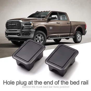 Крышка кармана для поручней задней части кузова грузовика для Dodge Ram 1500 2500 2019 2020 2021, Заглушки для отверстий в рельсах, крышки автомобильных аксессуаров