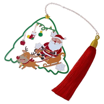 Металлическая подвеска с кисточкой в рождественских стилях Дизайн для рождественских подарков Прямая поставка
